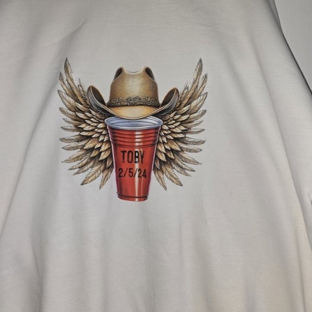 Toby Keith Commemorative Solo Cup Sweatshirt!